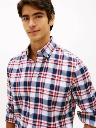 Regular Fit Bold Plaid Twill Shirt