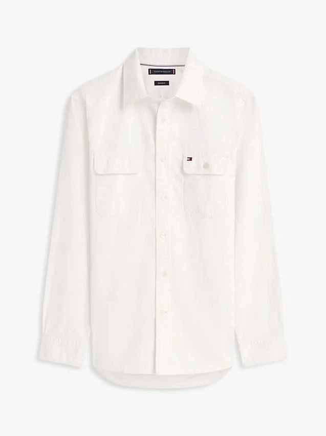 Regular Fit Brushed Twill Overshirt Regular Fit Brushed Twill Overshirt