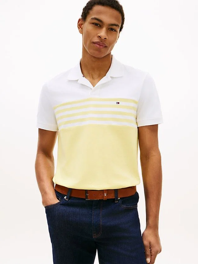 Regular Fit Colorblock Pique Polo Regular Fit Colorblock Pique Polo