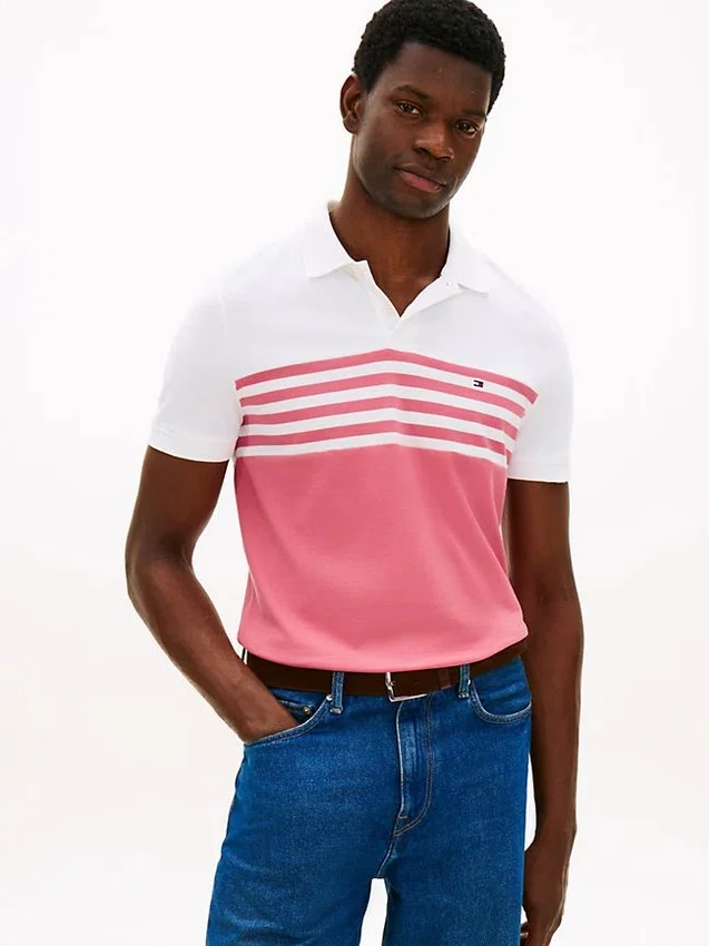 Regular Fit Colorblock Pique Polo Regular Fit Colorblock Pique Polo