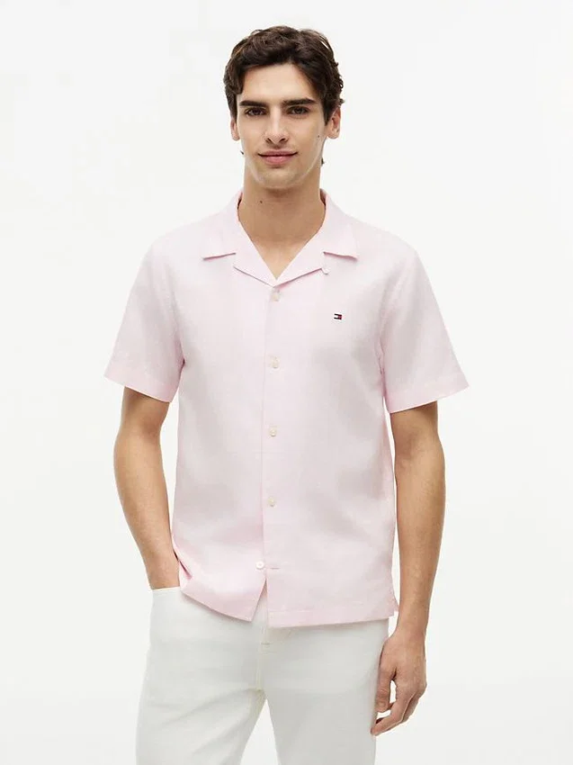 Regular Fit Cotton-Linen Camp Shirt Regular Fit Cotton-Linen Camp Shirt