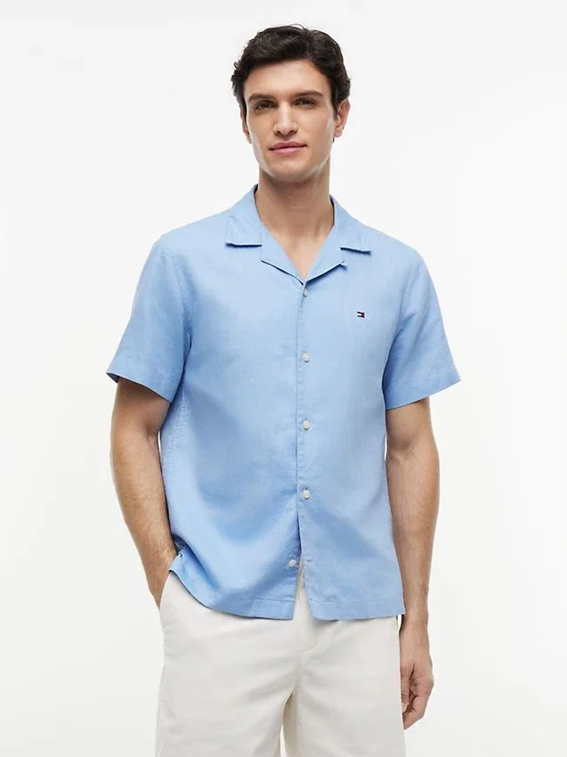 Regular Fit Cotton-Linen Camp Shirt Regular Fit Cotton-Linen Camp Shirt