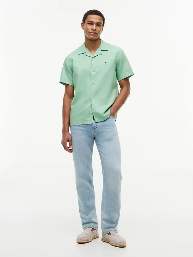 Regular Fit Cotton-Linen Camp Shirt Regular Fit Cotton-Linen Camp Shirt