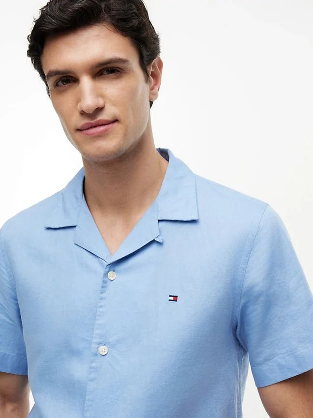 Regular Fit Cotton-Linen Camp Shirt Regular Fit Cotton-Linen Camp Shirt