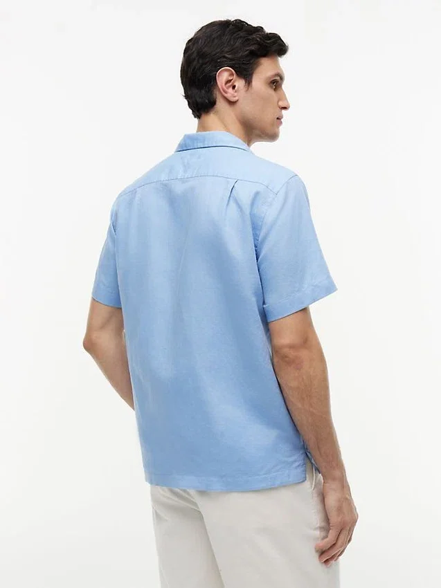 Regular Fit Cotton-Linen Camp Shirt Regular Fit Cotton-Linen Camp Shirt
