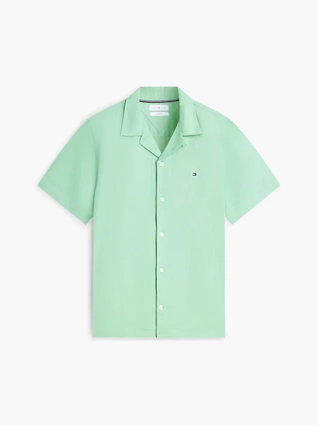 Regular Fit Cotton-Linen Camp Shirt Regular Fit Cotton-Linen Camp Shirt
