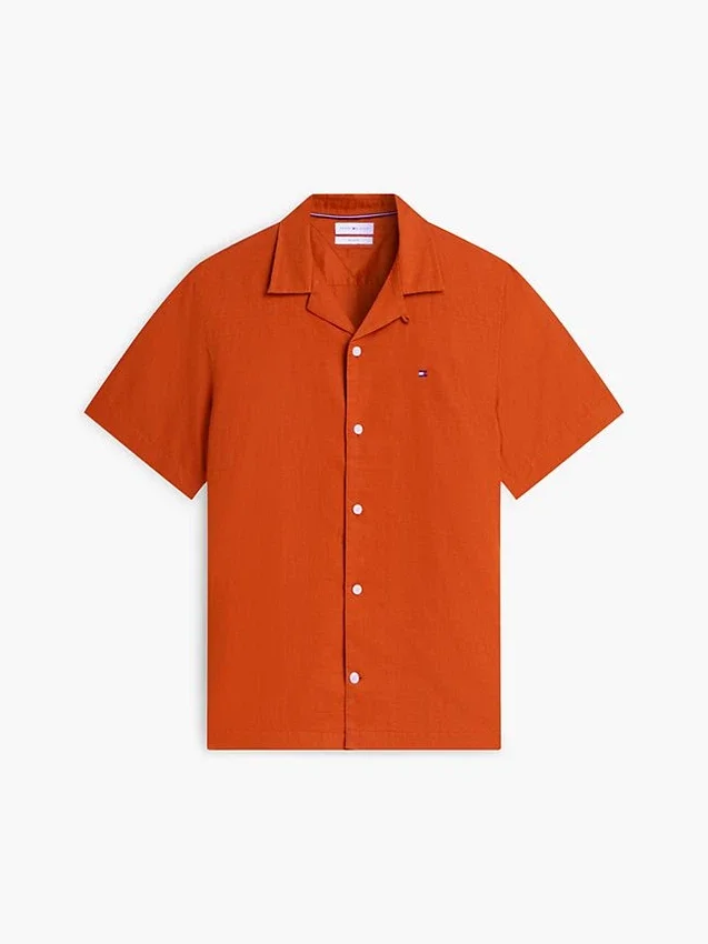 Regular Fit Cotton-Linen Camp Shirt Regular Fit Cotton-Linen Camp Shirt