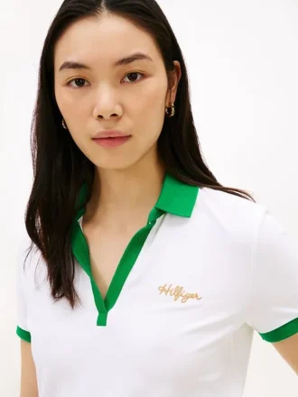 Regular Fit Embroidered Script Logo Polo