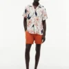 Regular Fit Floral Linen Camp Shirt Regular Fit Floral Linen Camp Shirt