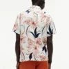 Regular Fit Floral Linen Camp Shirt Regular Fit Floral Linen Camp Shirt