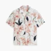 Regular Fit Floral Linen Camp Shirt Regular Fit Floral Linen Camp Shirt