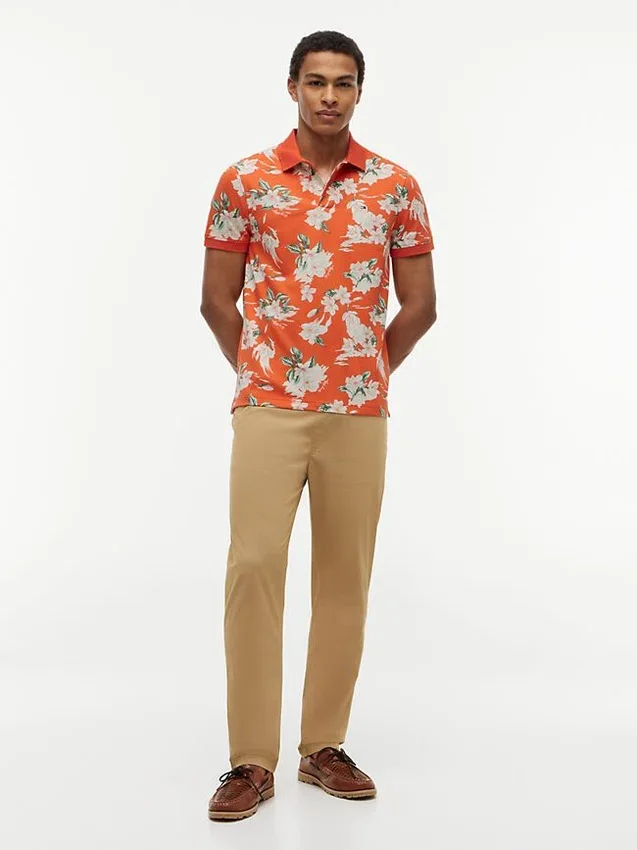 Regular Fit Floral Print Polo Regular Fit Floral Print Polo