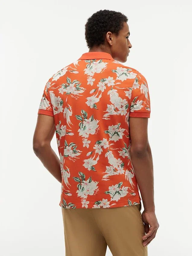 Regular Fit Floral Print Polo Regular Fit Floral Print Polo