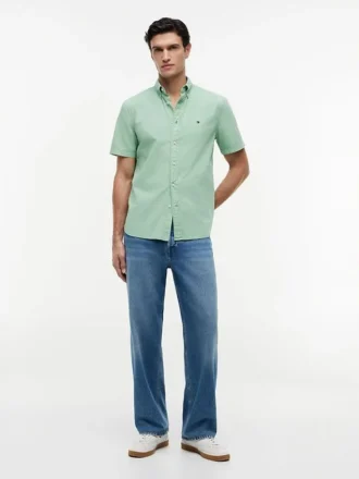 Regular Fit Garment-Dyed Shirt