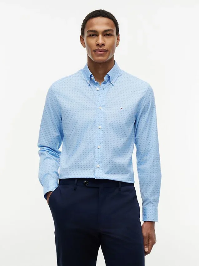 Regular Fit Geo Print All-Day Shirt Regular Fit Geo Print All-Day Shirt