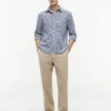 Regular Fit Gingham Linen-Blend Shirt