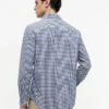 Regular Fit Gingham Linen-Blend Shirt