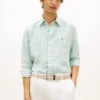Regular Fit Gingham Linen Shirt