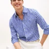 Regular Fit Gingham Linen Shirt