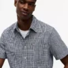 Regular Fit Glen Plaid Linen-Blend Shirt Regular Fit Glen Plaid Linen-Blend Shirt