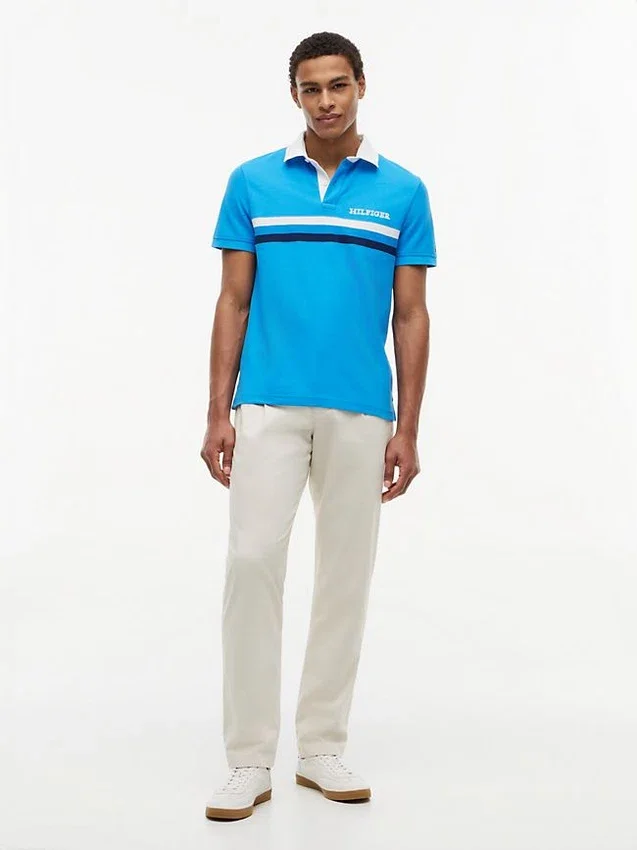 Regular Fit Hilfiger Logo Wicking Polo Regular Fit Hilfiger Logo Wicking Polo