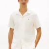 Regular Fit Linen-Blend Camp Shirt