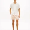 Regular Fit Linen-Blend Camp Shirt