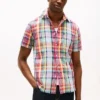 Regular Fit Linen-Blend Madras Shirt Regular Fit Linen-Blend Madras Shirt