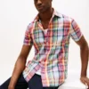 Regular Fit Linen-Blend Madras Shirt Regular Fit Linen-Blend Madras Shirt