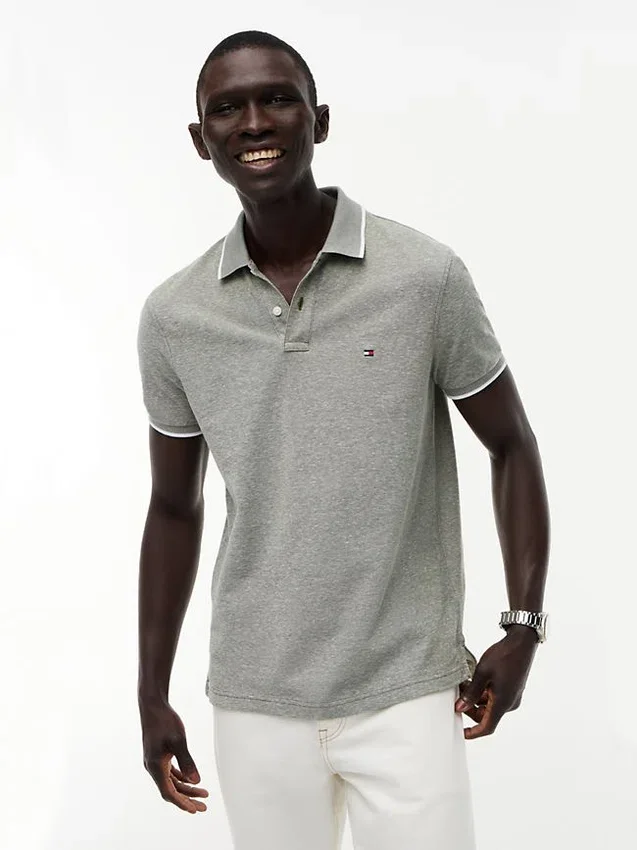 Regular Fit Linen-Blend Pique Polo Regular Fit Linen-Blend Pique Polo