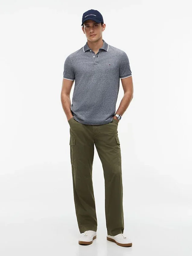 Regular Fit Linen-Blend Pique Polo Regular Fit Linen-Blend Pique Polo