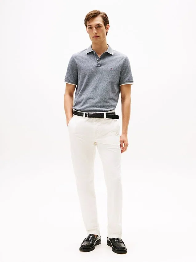 Regular Fit Linen-Blend Pique Polo Regular Fit Linen-Blend Pique Polo