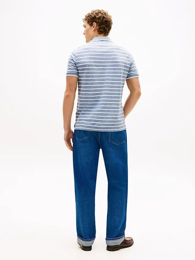 Regular Fit Linen-Blend Pique Polo Regular Fit Linen-Blend Pique Polo