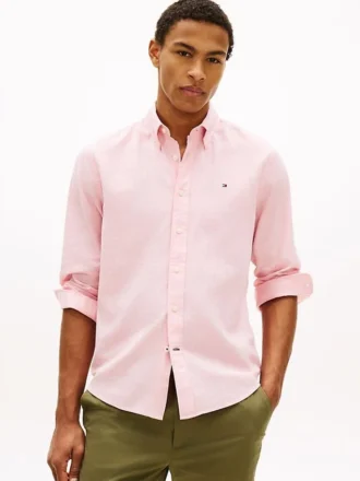 Regular Fit Linen-Blend Shirt