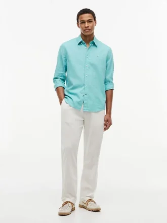 Regular Fit Linen-Blend Shirt