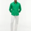 Regular Fit Linen-Blend Shirt
