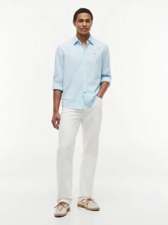 Regular Fit Linen-Blend Shirt
