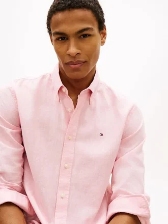 Regular Fit Linen-Blend Shirt