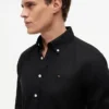 Regular Fit Linen-Blend Shirt