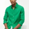 Regular Fit Linen-Blend Shirt