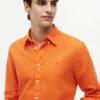 Regular Fit Linen-Blend Shirt