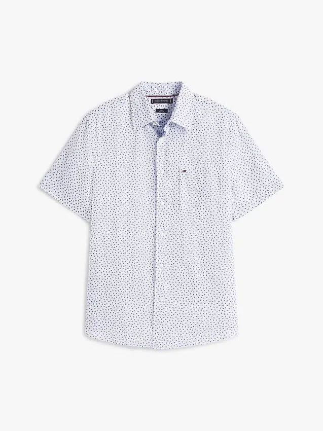 Regular Fit Linen Sailing Print Shirt Regular Fit Linen Sailing Print Shirt