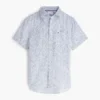 Regular Fit Linen Sailing Print Shirt Regular Fit Linen Sailing Print Shirt