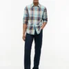 Regular Fit Madras Linen-Blend Shirt Regular Fit Madras Linen-Blend Shirt