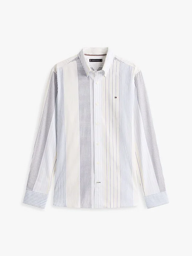 Regular Fit Mix Stripe All-Day Shirt Regular Fit Mix Stripe All-Day Shirt