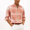 Regular Fit Plaid Linen-Blend Shirt Regular Fit Plaid Linen-Blend Shirt