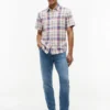 Regular Fit Plaid Linen-Blend Shirt Regular Fit Plaid Linen-Blend Shirt