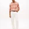 Regular Fit Plaid Linen-Blend Shirt Regular Fit Plaid Linen-Blend Shirt