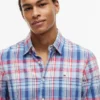 Regular Fit Plaid Linen-Blend Shirt Regular Fit Plaid Linen-Blend Shirt