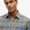 Regular Fit Plaid Linen-Blend Shirt Regular Fit Plaid Linen-Blend Shirt